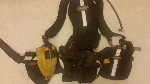 True north wildland firefighter web gear spyder pack with hydration pack
