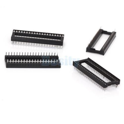 20pc 40 pin Pitch 2.54mm DIP40 IC Sockets Adaptor Solder Broad Type Socket New