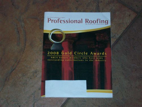2008 issue of Professional Roofing Magazine