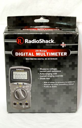 Radio Shack 29 Range Digital Multimeter 2200813 Voltage Current Amps FREE SHIP