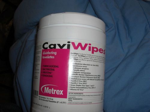 Disinfectant Wipes Metex CAVI Cleaning Wipes Towelettes (160 Pre-Saturated)