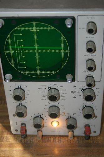 Vintage Heathkit 10-18 Oscilloscope Powers Up