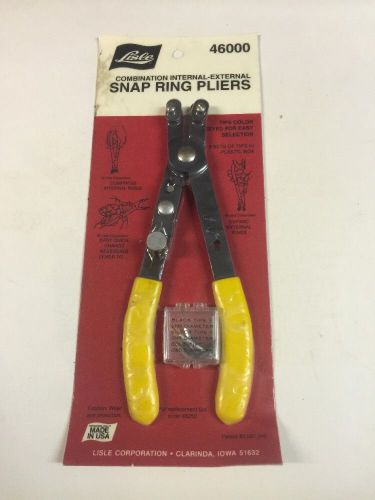 Lisle 46000 Convertible Internal and External Snap Ring Pliers NEW NO RESERVE !!