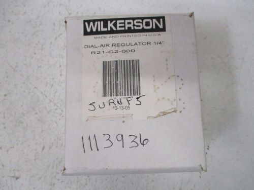 Wilkerson r21-c2-000 dial-air regulator 1/4&#034; *new in a box* for sale
