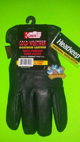 Kinco Cold Weather GoatSkin Leather Work Gloves Large (CHEAPEST)
