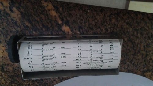 Roll chart assembly for a Jackson 636 tube tester, EXCELLENT CONDITION!