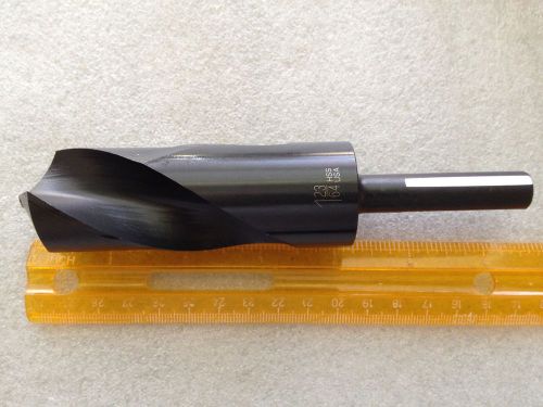 CLE-LINE C20791 1.3594 - 1-23/64 Drill HSS S&amp;D 1/2&#034; Shank Black Oxide 1892 - New