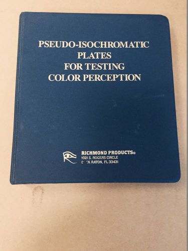 Optometry Ophthalmic Pseudo-Isochromatic Plates For Testing Color Perception