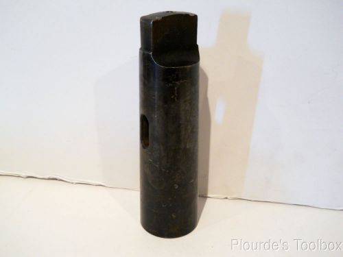 Used Steel Morse Taper Adapter from MT6 Shank To MT4 Socket, 8-1/2&#034; Length