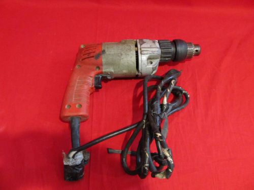 Milwaukee 5392-1 heavy duty 3/8&#034; hammer drill 5a  running but needs work  as is for sale