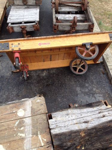 Vintage industrial hamilton warehouse cart for sale