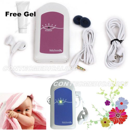CONTEC Pocket fetal doppler,Prenatal Baby Heart Beat Monitor Baby Sound A+Gel
