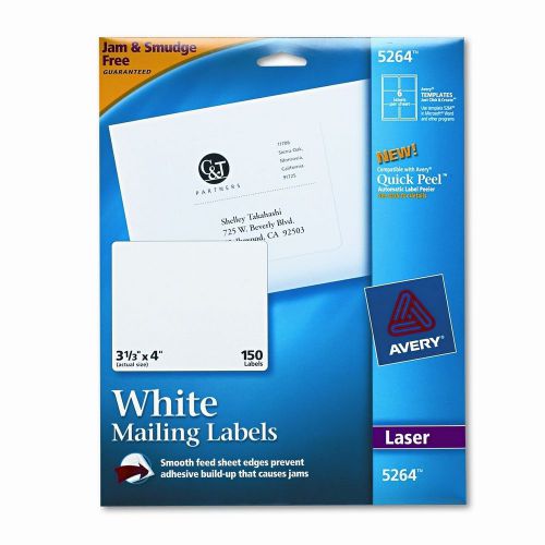 Avery Consumer Products Shipping Labels with Trueblock Technology, 150/Pack