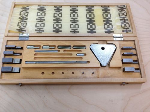9 pc. metric accessory gage block set. for sale