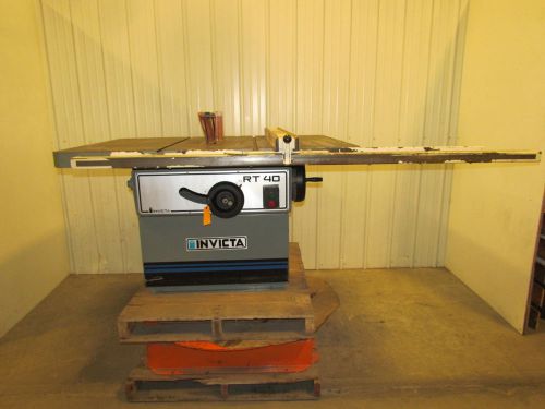 Invicta rt40 14&#034; tilting arbor table saw 7.5hp 230/460v 3ph w/fence for sale