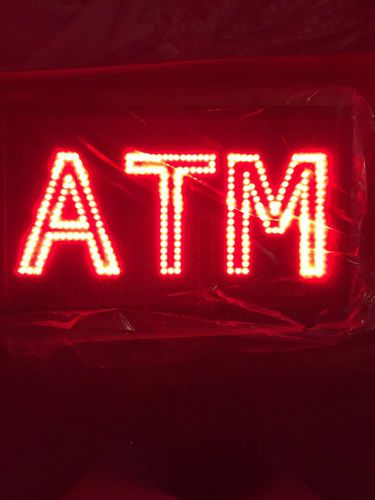 Led atm sign 3 flashing modes, red color for sale