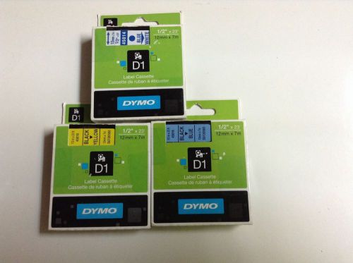 NEW Dymo D1 Label Cassettes - Choose Your Colors!!!