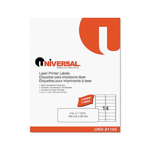 Universal® Laser Printer Permanent Labels, 700/Box