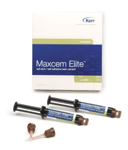 3 X Kerr Maxcem Elite Self-Etch, Self-Adhesive Resin Dental Cement..