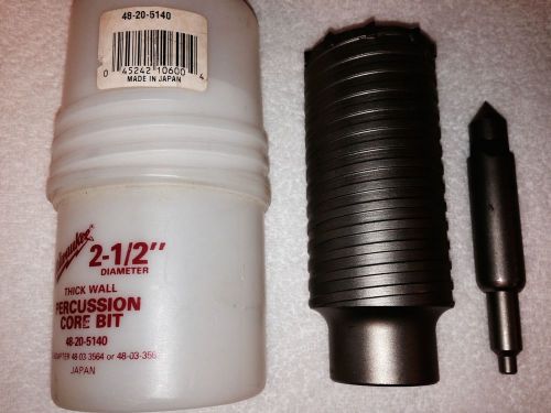 Milwaukee 48-20-5140 2-1/2 in. Thick Wall Percussion Core Bit