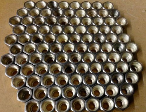 LARGE LOT OF 100 Swagelok 1/4&#034; Stainless Steel Nut SS-402-1