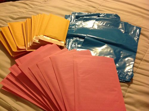 LOT OF 55 assorted packaging envelopes - GREAT BARGAIN! multi-use