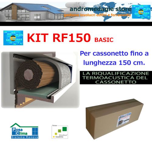 RF150 BASIC KIT RENOVA SYSTEM FOR ROLLER SHUTTERS for dumpster size max L=150CM