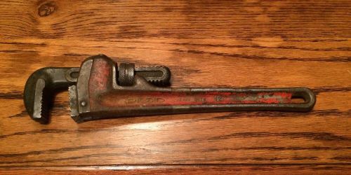Ridgid heavy duty 12&#034; inch pipe wrench- the ridge tool co. elyria ohio u.s.a. for sale