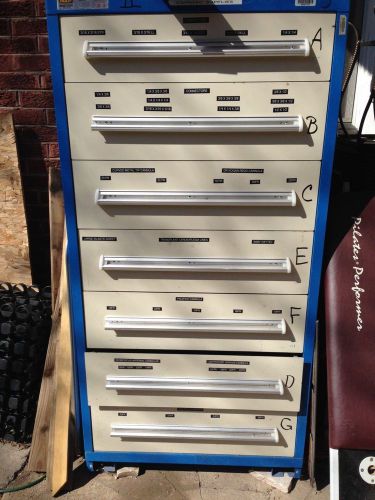 Stanley Vidmar 7-Drawer Tool Cabinet Shop Equipment Storage Box