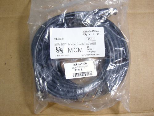 25&#039; mcm rg59u coaxial cable bnc - bnc rg59u new video 75 ohm for sale