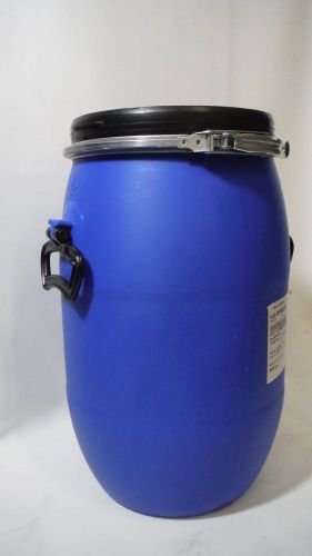 Bright Blue Storage Barrel Food Grade HDPE 2 15 Gallon Capacity