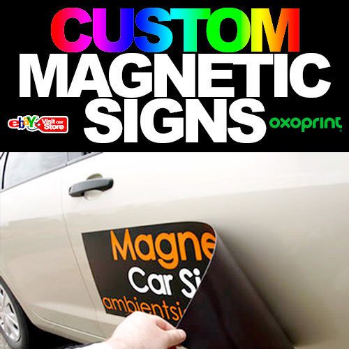 Double sided 12&#034;x24&#034; custon car magnets magnetic auto truck signs full color for sale