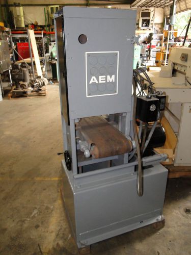 Aem timesaver narrow belt sander grainer sheet metal machine