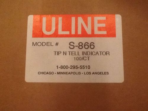 New u-line s-866 tip n tell indicator and labels- 90 ct (partial box) for sale