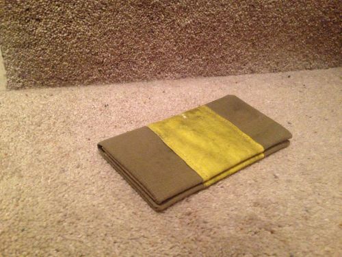 Authentic Firefighter Turnout Bunker Gear Checkbook Cover Handcrafted /UNIQUE!!!