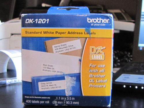 Brother DK-1201 Die Cut Address Labels 800 Labels (2 boxes 400 labels each)