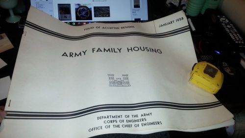 Folio Accepted Designs Army Family Housing 1958 Architecture Corps of Engineers
