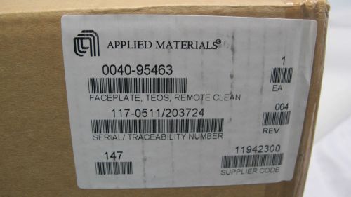 APPLIED MATERIALS P/N 0040-95463 FACEPLATE, TEOS, REMOTE CLEAN