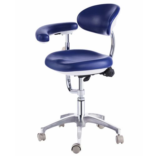 Dental medical dentist&#039;s mobile chair doctor&#039;s stools with backrest armrest pu for sale