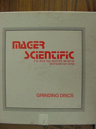 Mager Scientific Grinding Disc 8&#034; 1/2 Sic Disc Grit 400 GP 124