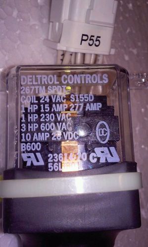 DELTROL CONTROL RELAY 267TM SPDT COIL 24VAC S155D 23614-70