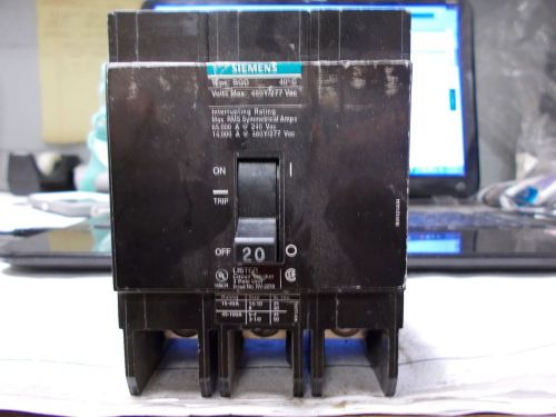 Used siemens bqd 20 amp circuit breaker for sale