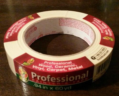 Lot of 24 Rolls Duck Professional Painter&#039;s Masking Tape 0.94&#034; x 60 yd.