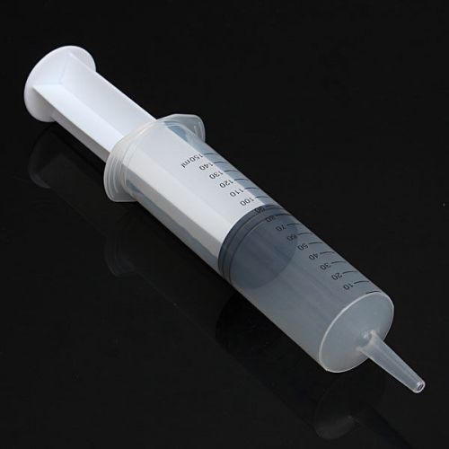 150ML size L Plastic Syringe Measuring Nutrient Sterile Reusable Hydroponics new