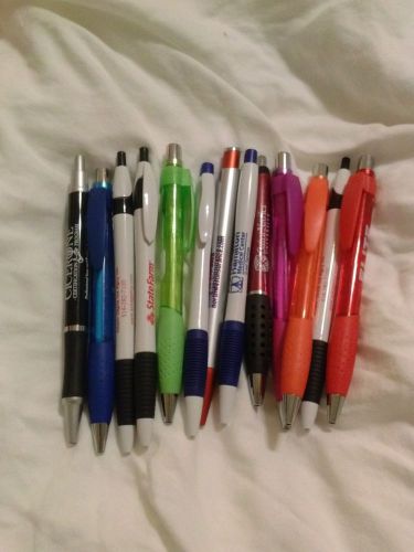 12 Lot Misprint Ink Pens with soft grip/ Black INK FREE SHIPPING!!!