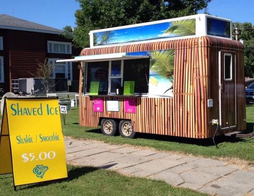 Shaved ice concession trailer looks great! with equipment! for sale