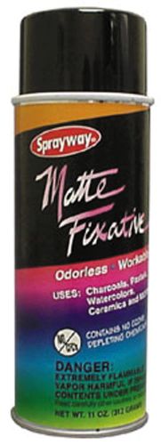 NEW- Package 6 cans of Sprayway Matte Fixative