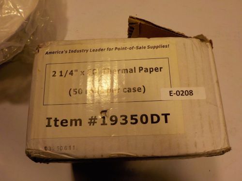 Thermal Cash Register Pos Receipt Paper 2 1/4&#034; x 50&#039; Tape Paper 38 Rolls / Case