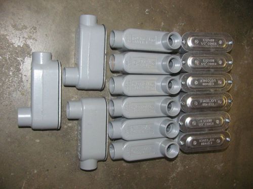 1/2&#034; lb electrical parts / fittings / connectors for sale