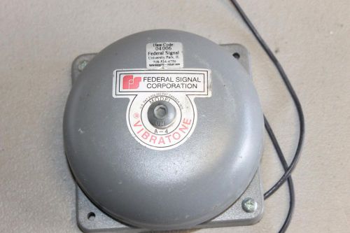 Federal signal corporation vibratone model 500 alarm bell 120v 60hz series a1 for sale